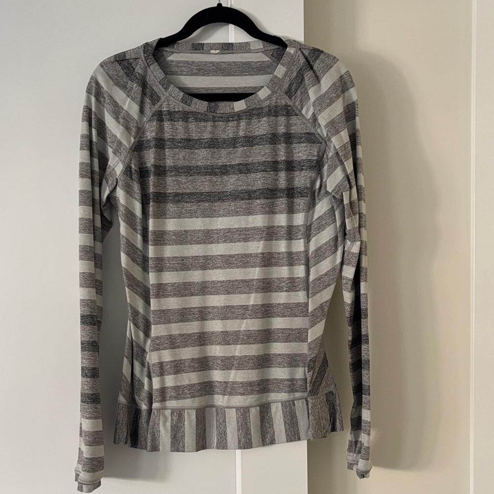 Lululemon Striped Gray Women's Top